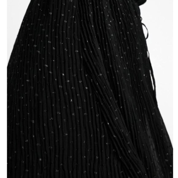 French Connection Womens Black Pleated Above Knee Shift Dress (NWT) - Picture 4 of 9